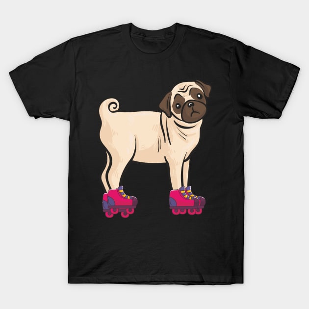 Cool Dog on Skateboard love co T-Shirt by hadlamcom